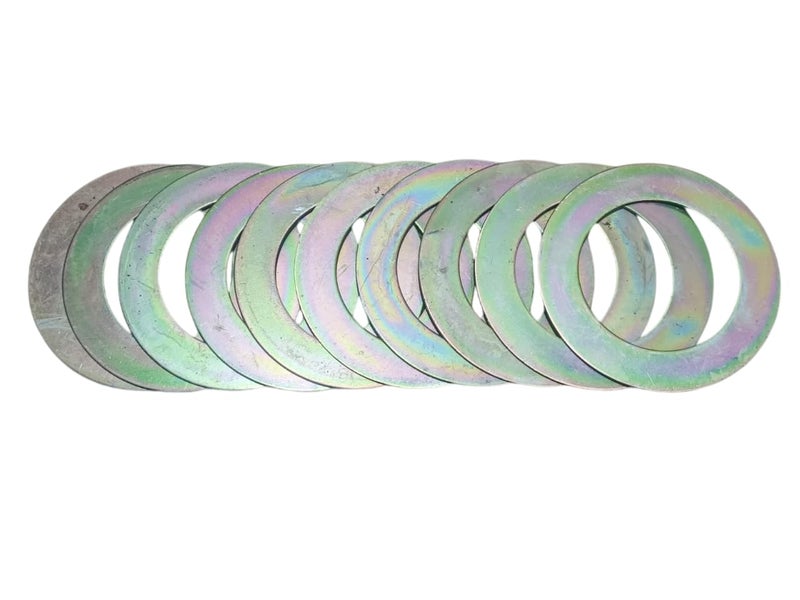 ROBO PLUS Bucket Pin Shims Spacer Washer Size 115 Mm X 65 Mm X 2 Mm Set of 10Pc Fits and Compatible with Various Earthmoving Machines and Excavator Machine - Image 1